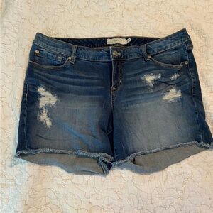 Torrid Distressed Jean Shorts Sz 18